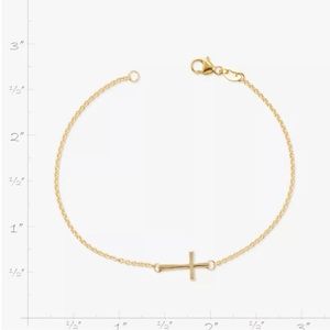 James Avery 14k petite latin cross bracelet